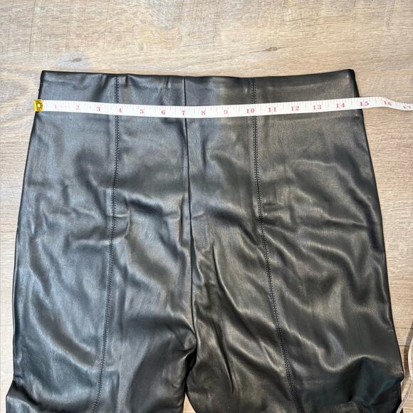 Ann Taylor Classic Black Faux Leather Leggings - Picture 4 of 6